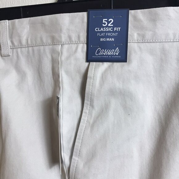 CASUALS Shorts Roundtree Yorke Mens Size 52 BIG MAN Flat Front Walking Stone - Picture 4 of 6